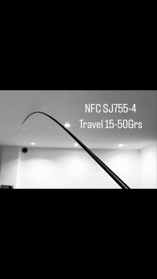 Au déballage, l’action du blank travel NFC SJ775-4, pour faire une canne voyage en 4 brins sur un programme EXO très light (Mangroves et équivalent).